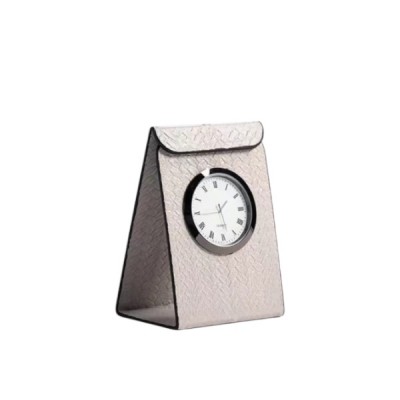 Leather table clock 擺件